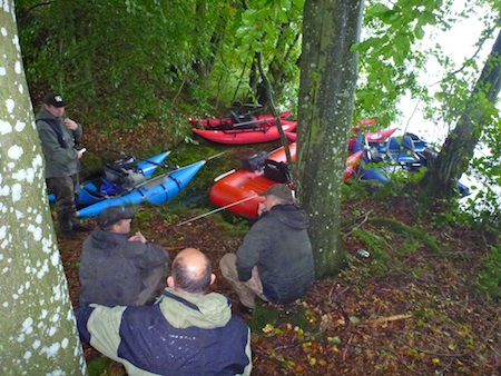 Frokostpause ved Tange Sø 110918_tange_pause