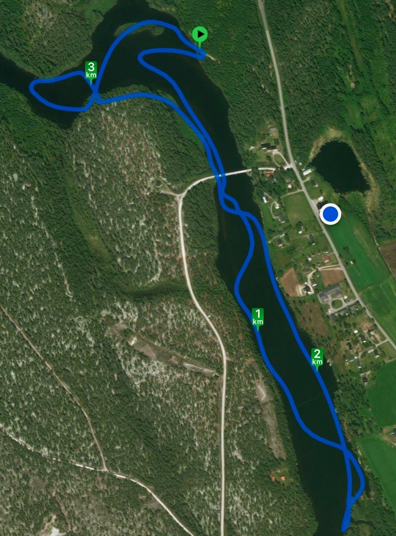 Dagens tur 170720 deset rena turen