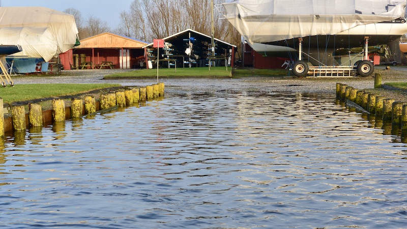 Dronningborg Lystbådehavn 191212 bredning rampe