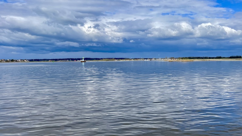 Udbyhøj Nord og Syd - indsejlingen til Randers Fjord 240420 randers fjord udbyhoj byge