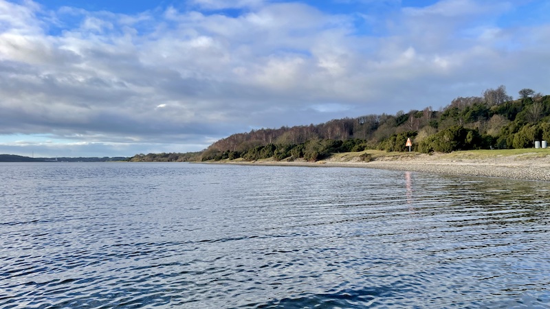 Mariager Fjord ved Bramslev og Hobro i baggrunden 241223 bramslev hobro