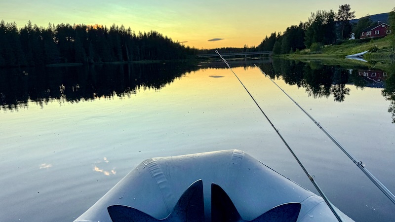 Rena nedstrøms Deset Broen 250703 rena deset aften