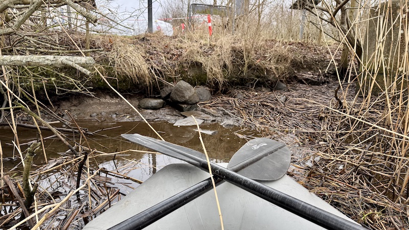 Lav vandstand i Gudenåen 260227 gudenaa randers lav vandstand