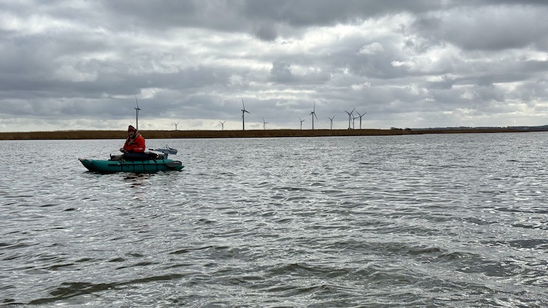 Henrik Minor Vedel fisker i Randers Fjord 260315 randers jord voer mong
