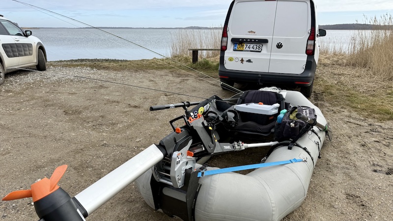 Søsætning ved Tørring 260401 randers fjord sosatning