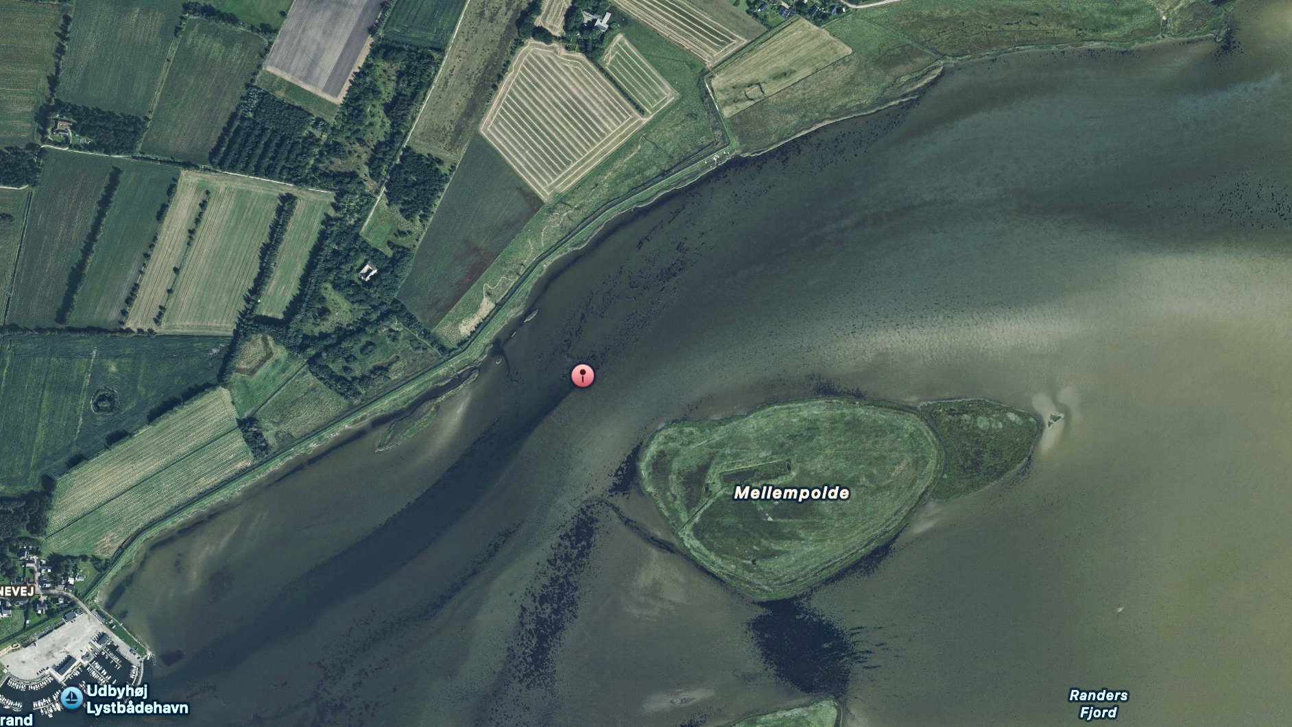 Nøglefiskerbojens placering ved Udbyhøj Nord 260328 noglefisker boje